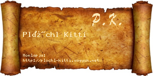 Plöchl Kitti névjegykártya